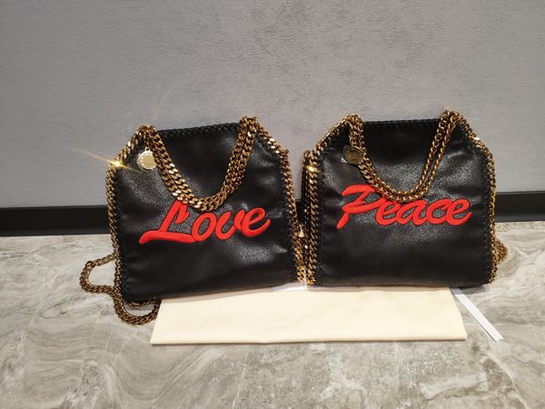 

peace love stella mccartney brand falabella bag shaggy deer leather designer fashion ootd shoulder crossbody