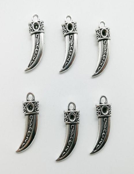 

100pcs wolf tooth antique silver charms pendants jewelry diy necklace bracelet earrings accessories 2210mm customize generation d7599679, Bronze;silver