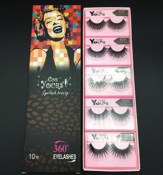 

10pairs fashion 3d false eyelashes dramatic thick natural long fake eye lashes individual eyelash extensions makeup fiber false la2618635
