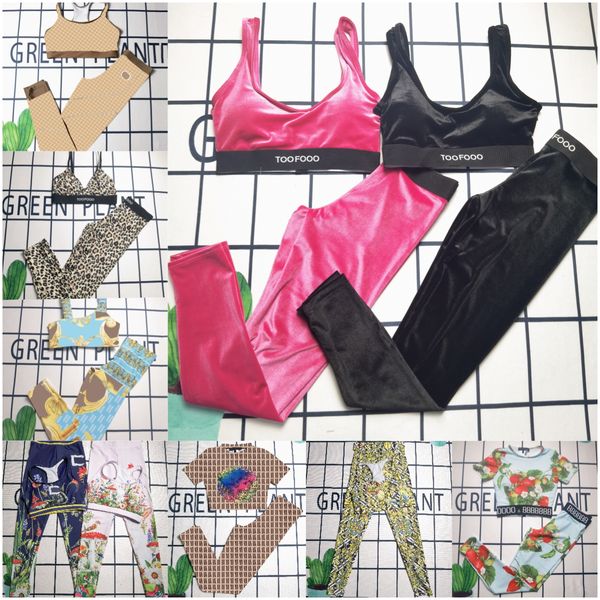

fashion womens tracksuits designers yoga sets outdoor vest pant letter print ladies sportswear two piece set women fitness clothing