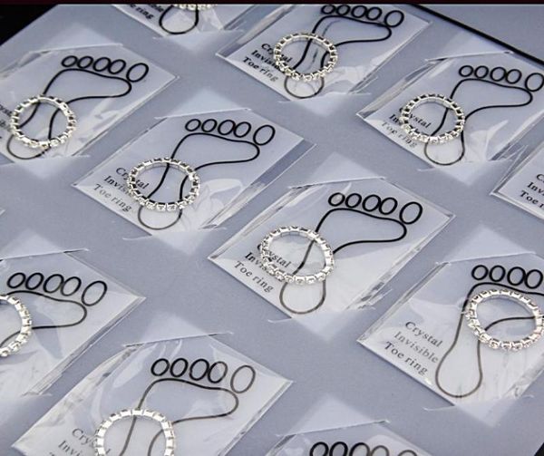 

big promotions 36pcs whole jewelry lots full clear czech rhinestones fashion stretchy toe rings for womens a8093447819, Silver