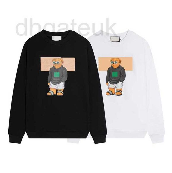 

men's hoodies & sweatshirts designer mens sweaters designer hoodie womens round neck with two letter pattern lovers' sweatshirt m-, Black