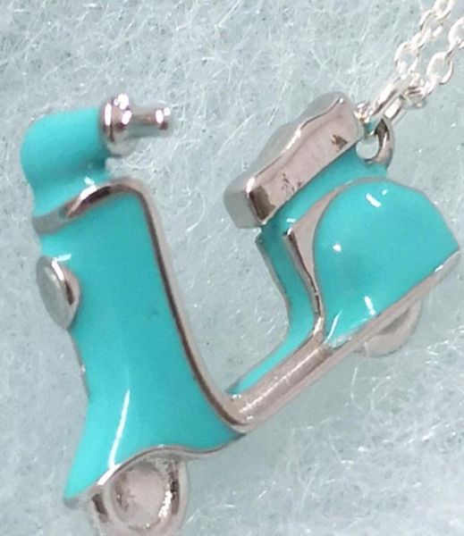 

sterling silver 925 european and american fashion motorcycle ms pendant necklace holiday gifts3227352