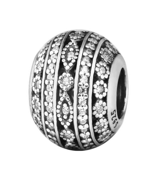 

glittering shapes charm clear cz silver beads for jewelry making fit bracelets & neckalce woman diy charms make up6142237, Black