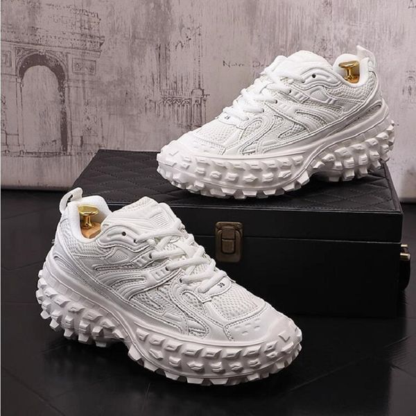 

trendy summer men's comfortable mesh breathable all match platform causal flats shoes loafers sneakers zapatos hombre 1aa14, Black