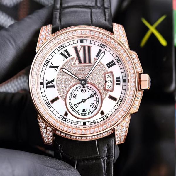 

the highest version of the market diving diamond watch equipped with high-end machine new sapphire double mirror to show the charm of men&#0, Slivery;brown