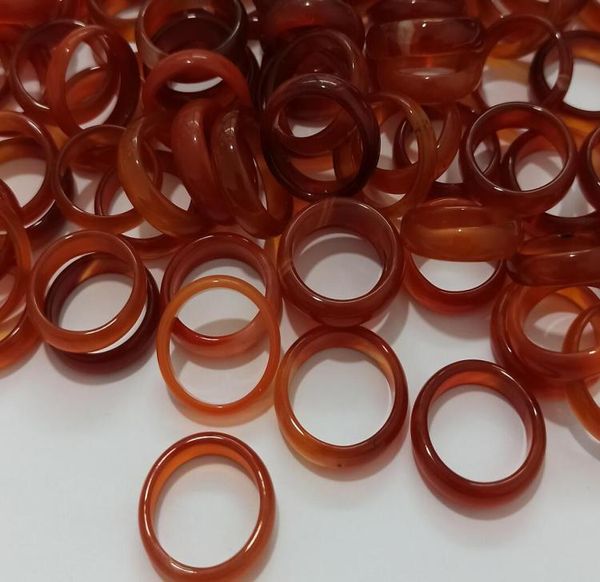 

natural handmade red agate rings ship ping0123456784235304, Silver