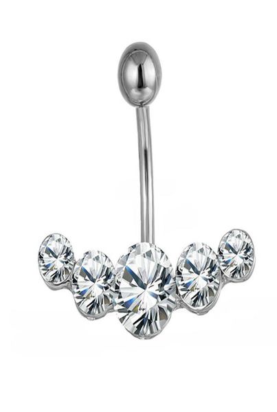 

d0650 1 color clear belly ring nice style with piercing body jewlery navel8533499, Silver