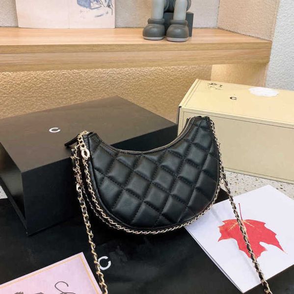 

women's fashion luxury hand bags mini saddle brand women small lingge chain caviar fla calfskin shoulder handbag female evening underar