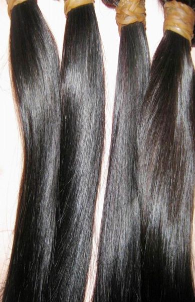 

brand malaysian virgin hair straight 1pcslot 12quot28quot beauty locks products 9a original human hair weave7465016, Black
