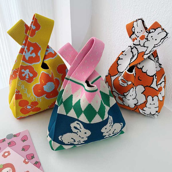 

new niche design women's handbag lingge rabbit tote bag cute and fashionable bag