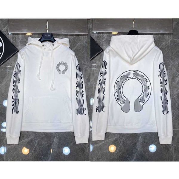 

fashion luxury mens sweatshirts designer hoodies zipper sanskrit graffiti hooded sweater cross pullover hoodie casual women coat sweatshirt, Black