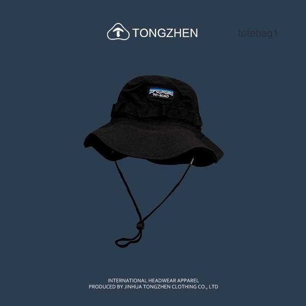 

new embroidery pattern cap fisherman hat for female summer leisure versatile outdoor outing sunscreen climbing hats 3 uypk, Blue;gray