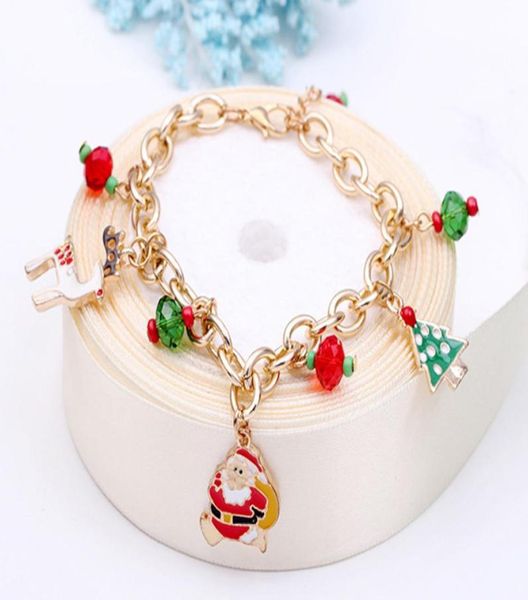 

christmas tree santa claus bracelet decor gifts for daughter girls girlfriend happy new year9374533, Black