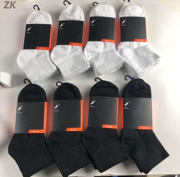 

mens socks women cotton allmatch classic ankle letter breathable black and white football basketball sports sock who8237835