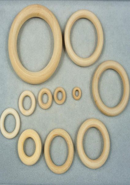 

100pcslot natural wooden beads connectors circles rings beads unfinished wood lead beads for diy bracelet making 2065mm1299885, Black