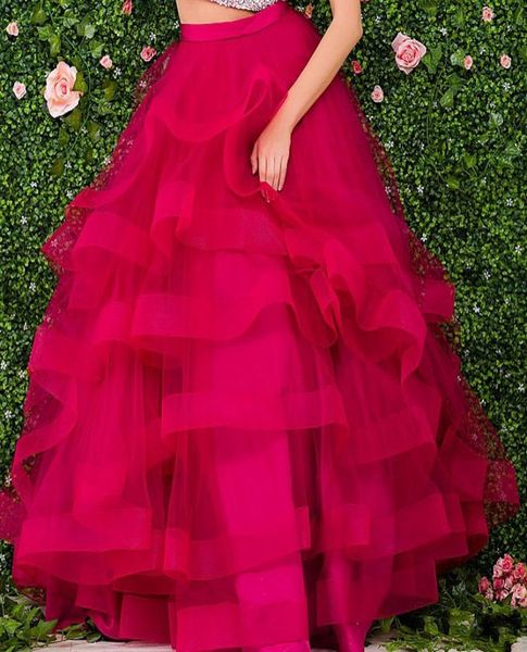 

2017 eyecatching fuchsia tutu long women skirts fantasy tiered puffy floor length female skirts custom made ball gown party skirt9398374, Black