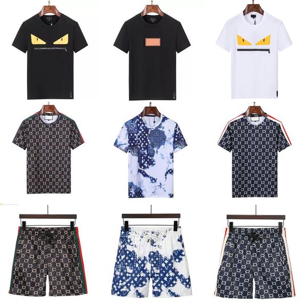 

designer mens t shirts high street chest letter tshirts short sleeve shirt oversized loose oversize casual 2023s, White;black