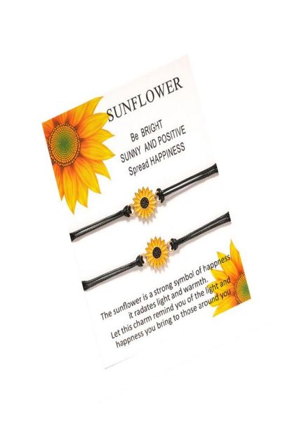 

cute bracelet with gift cards women girl flower wish bracelet gift for love friend fashion jewelry accessories8039705, Golden;silver