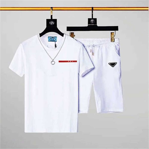 

summer men tracksuit designer sweat suit two piece set sports sweatpants with long sleeve man short pullover running sweatshirt fashion swea, Gray