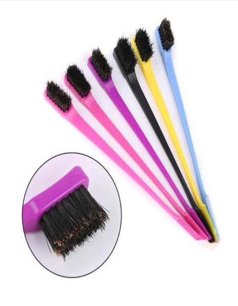 

new beauty double sided edge control hair comb hair styling hair brush women cosmetic beauty tools6401849, Silver