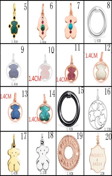 

2020 100 925 sterling silver bear pendant elegant fashion women039s jewelry manufacturer whole 25412193