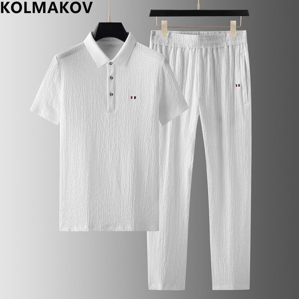 

men s tracksuits 2023 summer classic fashion solid color two piece casual loose comfortable large size sports suit 230713, Gray