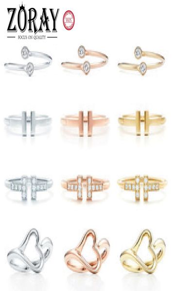 

double t ladies s925 silver jewelry with side stones ring, rose gold multicolor, wholesale from china1004328