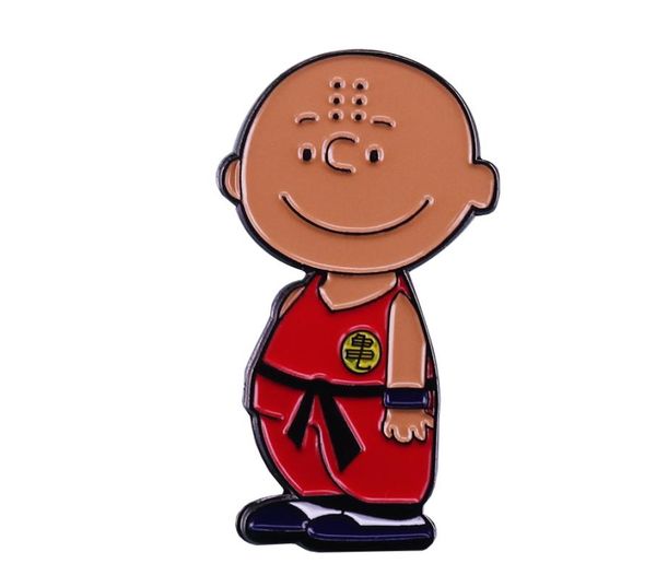 

dbz fighter kawaii krillin lapel pin cartoon addition01233231647, Gray