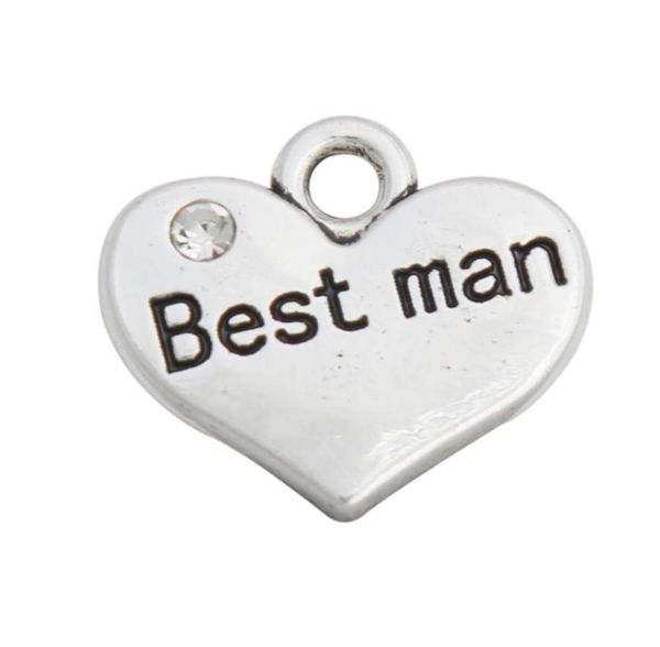 

whole antique silver double side alloy man heart letter charms wedding jewelry charms 1517mm aac19295474457, Bronze;silver