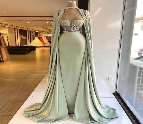 

elegant 2022 long evening dresses with cape beaded crystal formal prom gowns custom made plus size pageant wear party dress7326274, Black;red