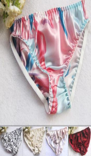 

100 silk panties female pure silk briefs xxl plus size01224243991763346, Black;pink