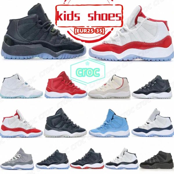 

cherry 11s kids shoes childrens cool grey youth toddler gamma blue concord trainers big boys girls legend blue bred sneakers wser#, Black