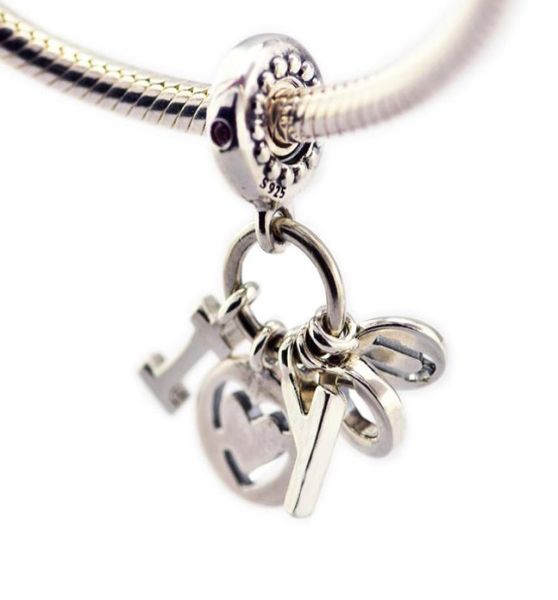 

pandulaso valentine039s day fit original charms bracelets for woman i love you dangle charm 925 sterling silver jewelry9735950, Black