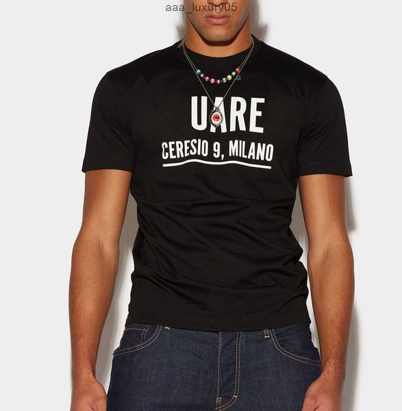 

men's t-shirts 2023 new mens designer t shirt italy fashion tshirts summer t-shirt male soft and comfortable 100% cotton 3990 dsquare, White;black