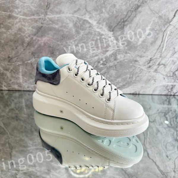 

2023 new luxurys designer woman shoe leather lace up men fashion platform oversized sneakers white black mens womens alexanders xsd221101