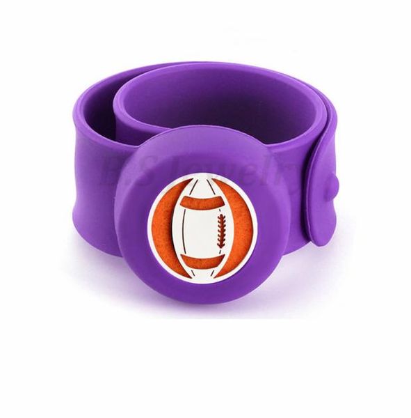 

american football kids bangle mosquito repellent bracelet essential oil diffuser bracelets children snap silicone bangles1315423, Silver