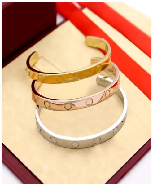 

love bracelets carti bracelet screw bangle fortune braclets designer armband bangles gold charm braclet pulsera oro hombre braccia2412458, Black