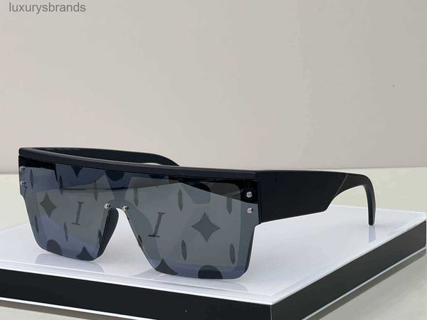 

luxury designer sunglasses for men sunglasses for women style anti-ultraviolet retro shield lens plate square one-piece full matte frame fas, White;black