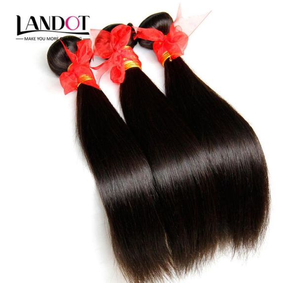 

100 virgin human hair weaves bundles brazilian peruvian malaysian indian cambodian russian eurasian filipino straight remy hair e2221752, Black