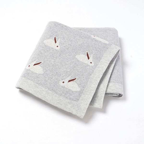 

blankets swaddling infant baby blankets 100%cotton knit born plaid girl boy bed crib quilt cute rabbit sheep soft stroller wrap swaddle 100*