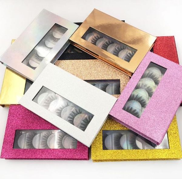

3d faux mink eyelashes packaging book come with 5 pairs false eyelashes4570601