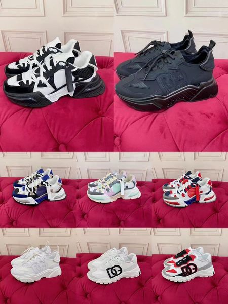 

designer casual shoes brand designer luxury genuine leather handmade vintage canvas color gradient technology couple sneakers, Black