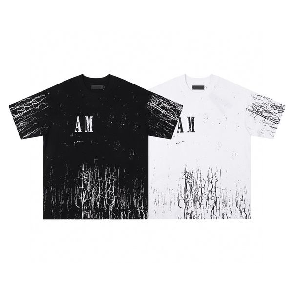 

t shirt summer fashion mens womens designers tees tshirts loose short sleeve hip hop streetwear letter t-shirt, White;black