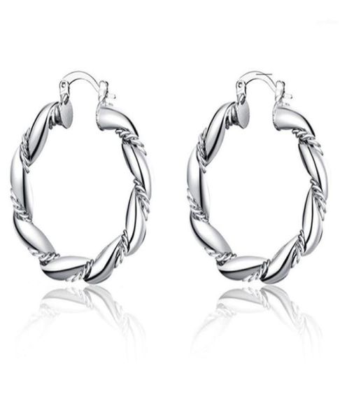 

charm dress up girl silver jewelry hoop earring european style creative ed rope round for women exquisite git present14739168, Golden