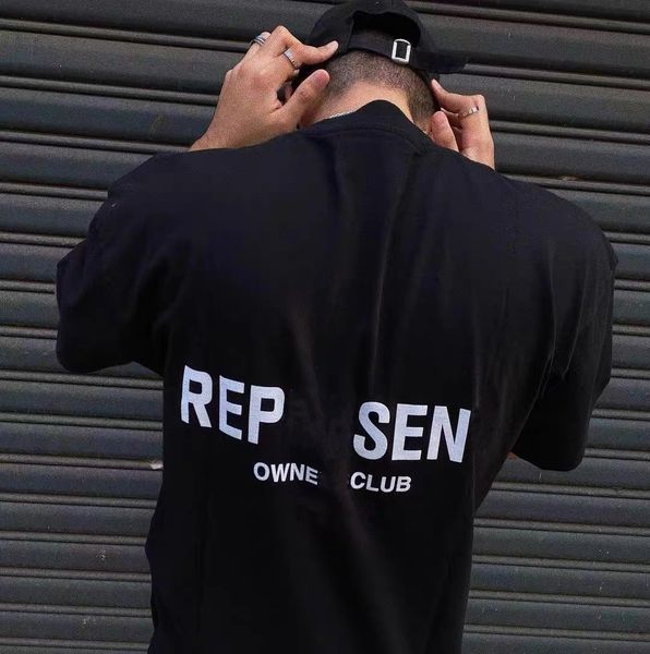 

men's tshirts cotton owner's club reprreesent graphic tee cotton brown grey green blue casual short sleeves oversized size s-xl, White;black