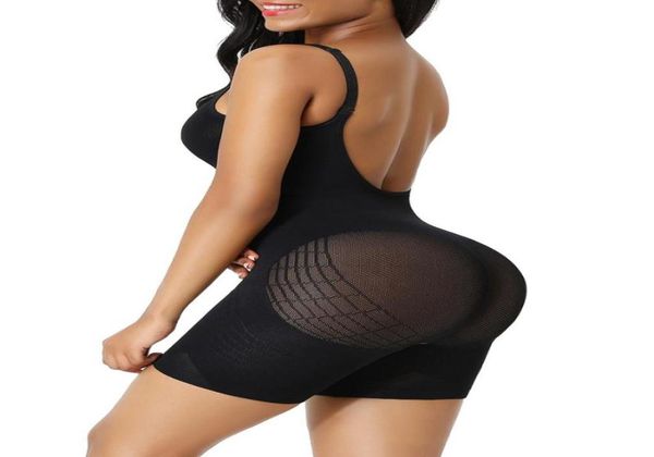 

women039s shapers mass21 fajas reductoras mesh full body shaper bodysuit bulifter adjustable straps waist trainer women slimmin1640711, Black;white