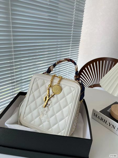 

french women classic designer mini bag caviar diamond lattice luxurious fashion cosmetic box luggage large capacity cross body makeup tote s