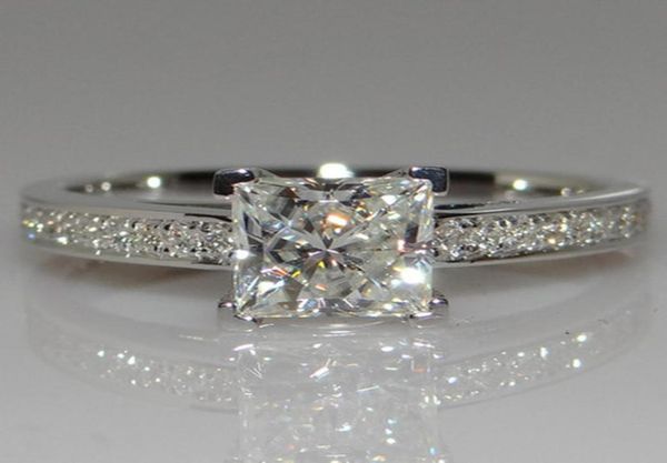 

925 silver rings for women jewelry simple design square bridal wedding engagement ring8908156
