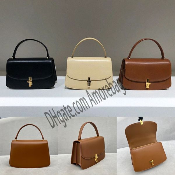 

the row sofia 10 calf handle bag handbag 2023 fashion luxury designer handbags black brown purse snwo